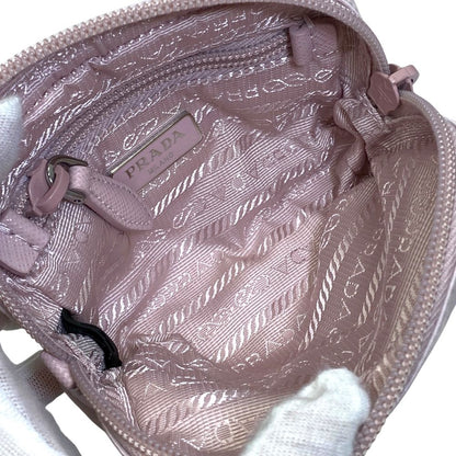 Prada Re-Nylon Micro Pouch Makeup Nylon Pink Lightweight Capacity Crossbody — view 7
