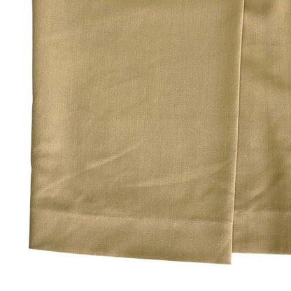 Hermes Tight Skirt Front Pleated Knee Length Wool Beige Business — view 7