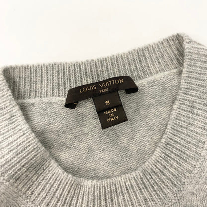 Louis Vuitton 5 Quarter Sleeve Cashmere Knit Sweater Gray — view 8