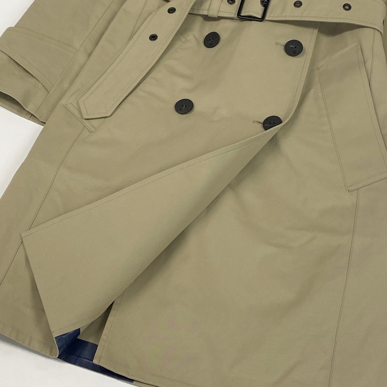 Louis Vuitton Lining Monogram Beige Cotton Rayon Cupro Coat — view 6