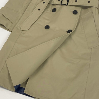 Louis Vuitton Lining Monogram Beige Cotton Rayon Cupro Coat — view 6