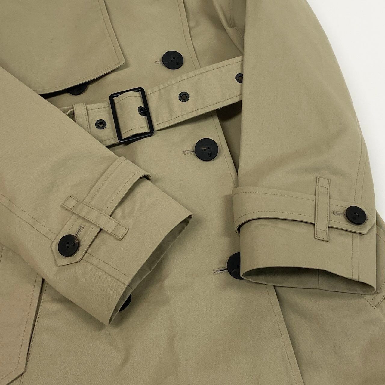 Louis Vuitton Lining Monogram Beige Cotton Rayon Cupro Coat — view 5