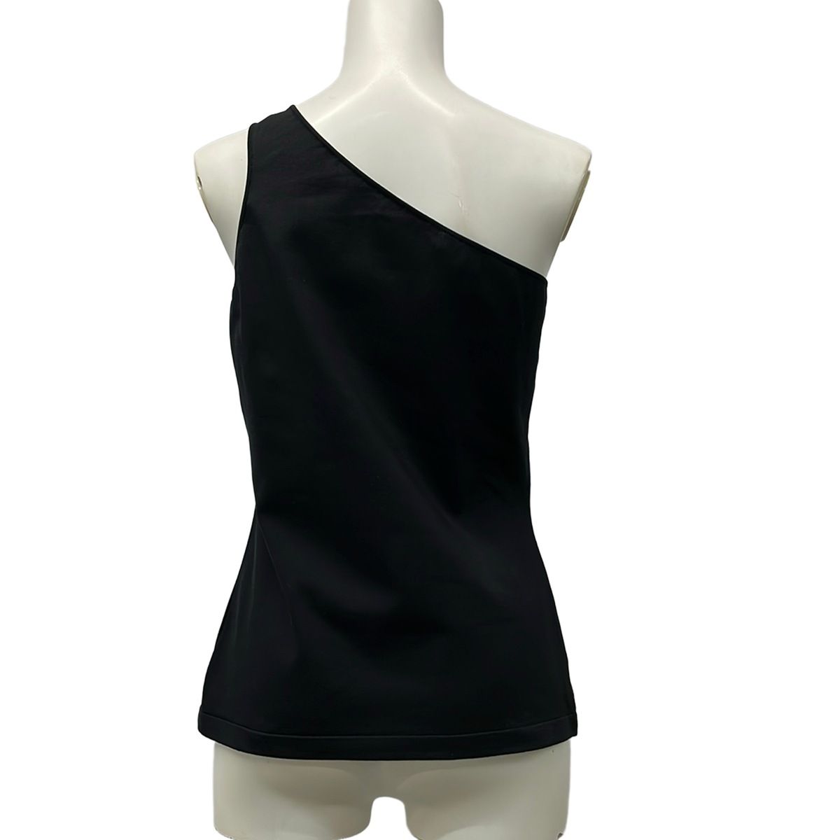 Dior Tank Top I 44 Black Silk Blend Asymmetric — view 2