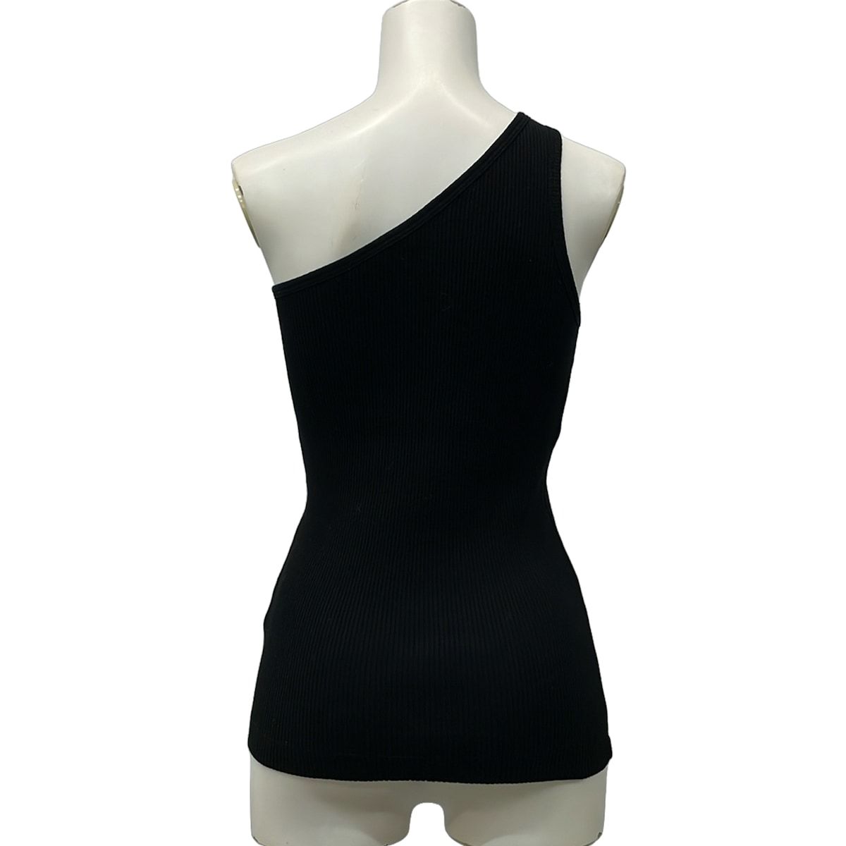 Dior Tank Top M Asymmetric Top Cotton Jersey Black — view 2