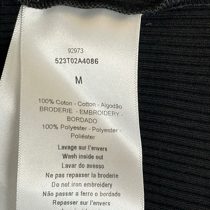Dior Tank Top M Asymmetric Top Cotton Jersey Black — view 5