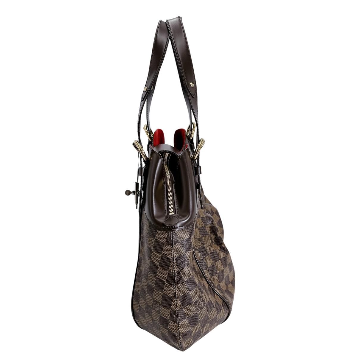 Louis Vuitton Damier Tote GM Handbag Brown — view 4