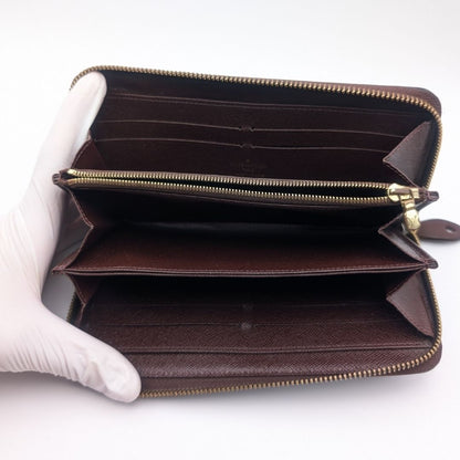 Louis Vuitton Zippy Wallet Monogram Blanc Leather Zip Around White Brown — view 7