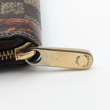 Louis Vuitton Zippy Wallet Damier Transformed Zip Around Rare — view 6
