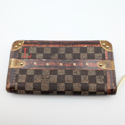 Louis Vuitton Zippy Wallet Damier Transformed Zip Around Rare — view 2