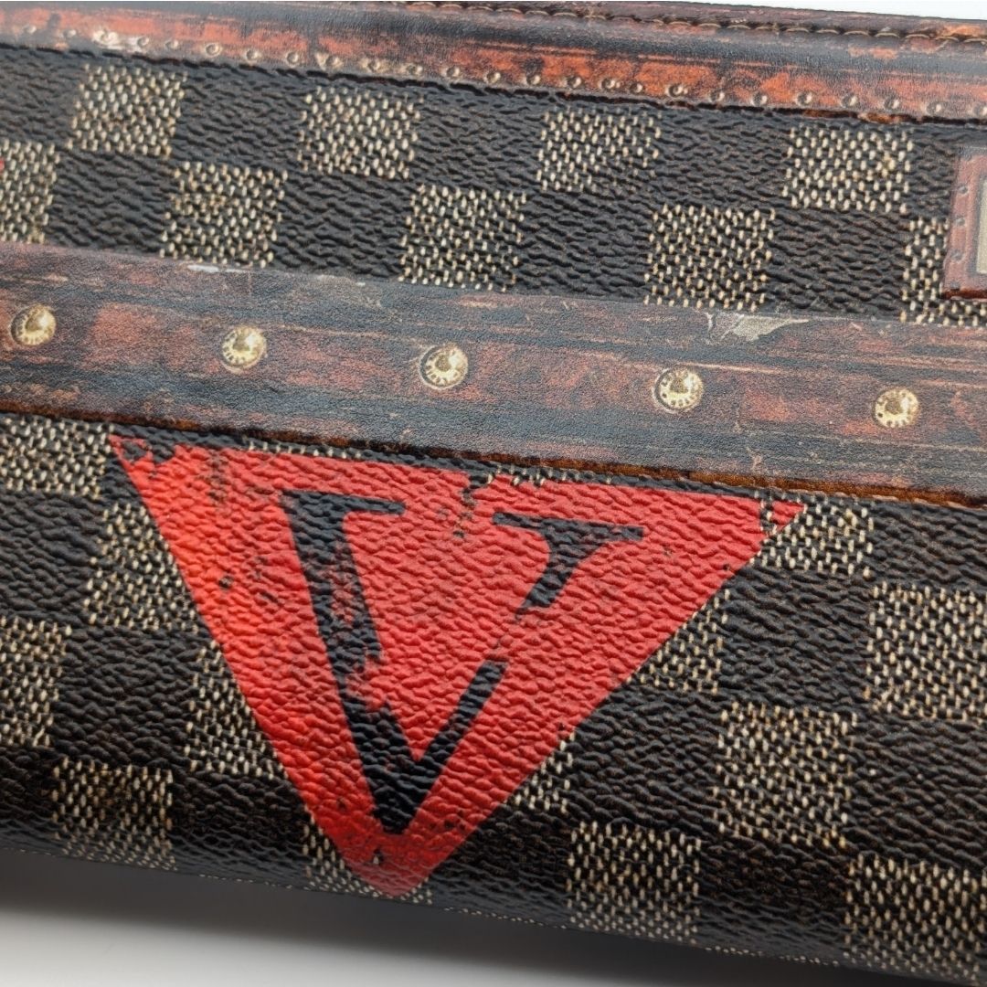 Louis Vuitton Zippy Wallet Damier Transformed Zip Around Rare — view 5