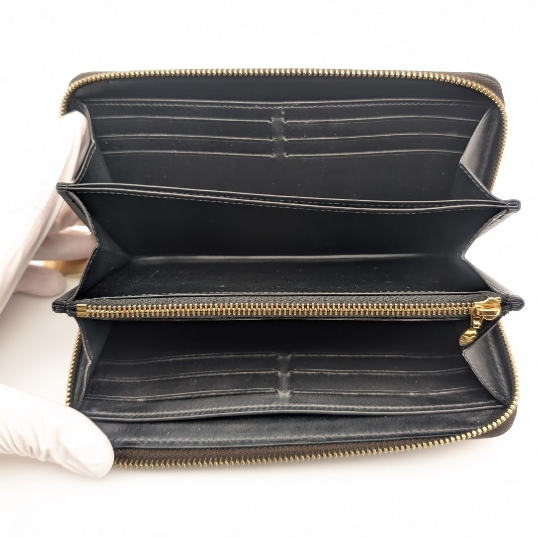 Louis Vuitton Zippy Wallet Damier Transformed Zip Around Rare — view 7