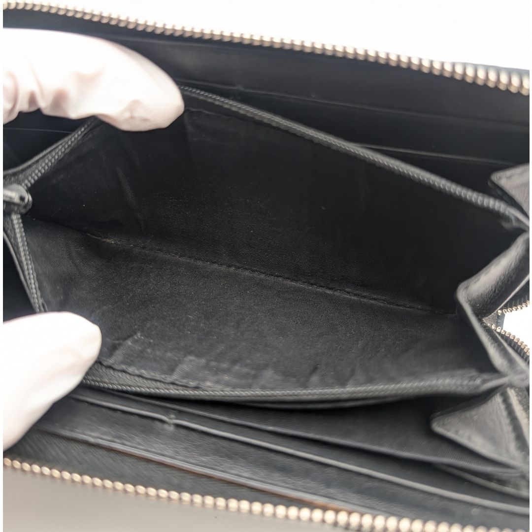 Gucci GG Supreme Arabesque Black Zip Around Wallet — view 7