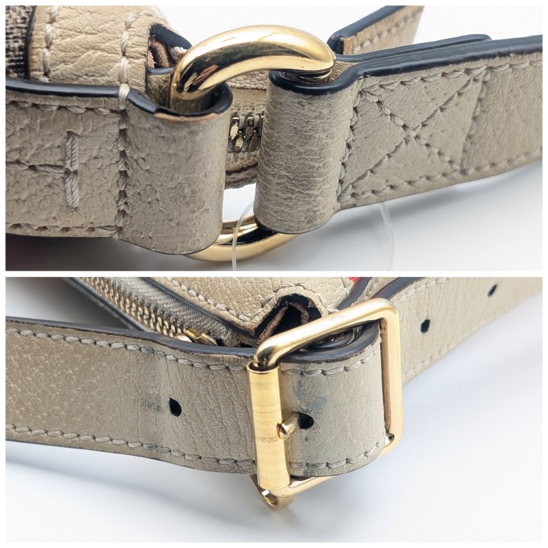 Gucci Repom GG Supreme Apple Heart White Shoulder Bag Cross — view 5