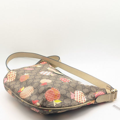 Gucci Repom GG Supreme Apple Heart White Shoulder Bag Cross — view 4