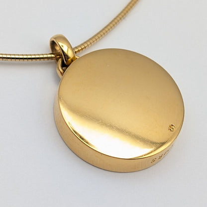 Hermes Lotus Necklace Gold — view 4