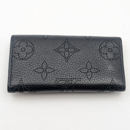 Louis Vuitton Key Case Multicles 4 Monogram Mahina Noir Black Quadruple Strand — view 2