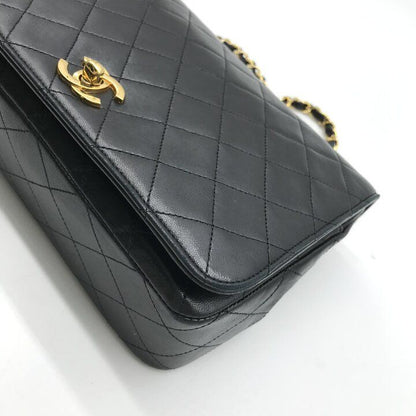 Chanel CC Logo Quilted Turnlock Leather Chain Shoulder Bag Black — view 4