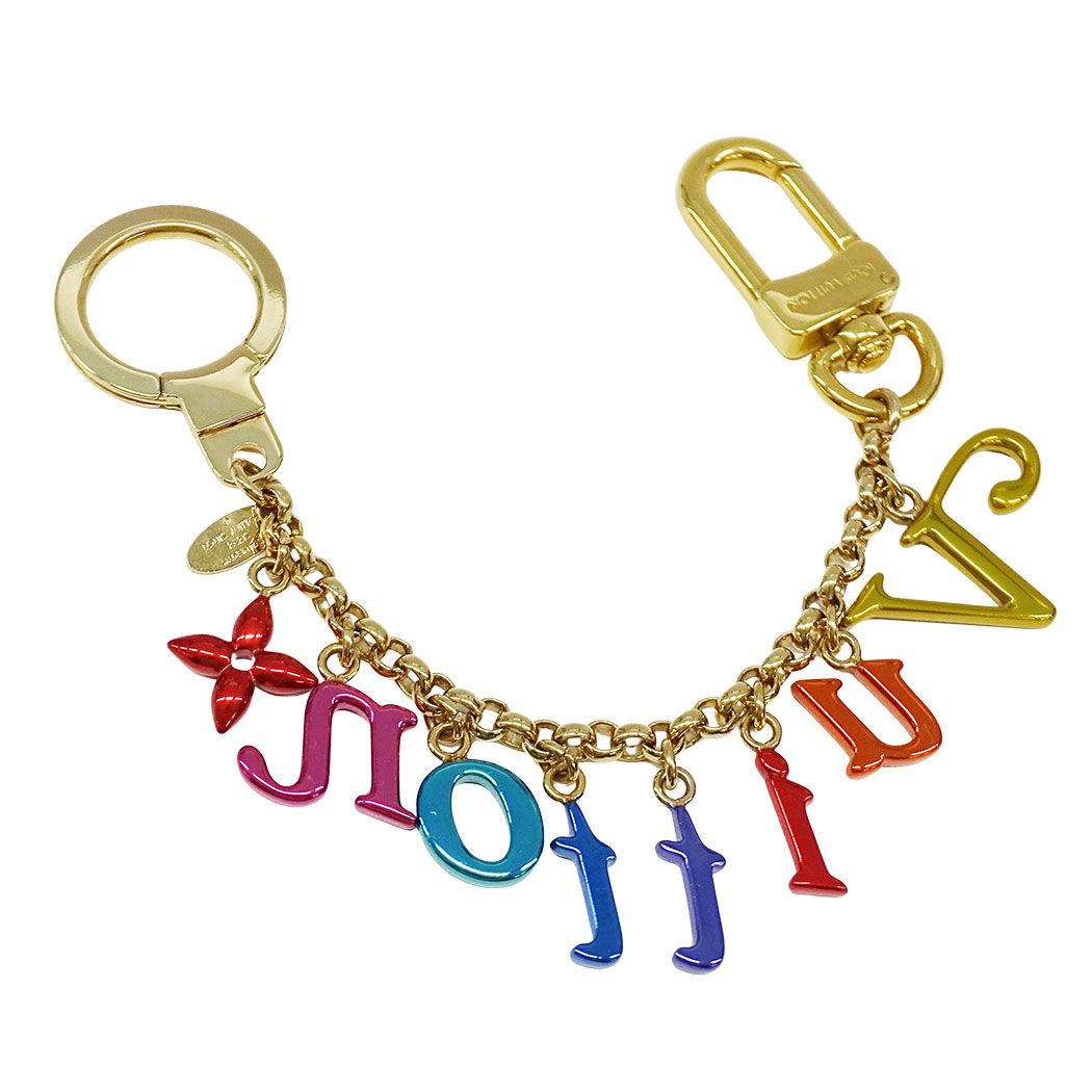 Louis Vuitton Key Holder Metal Porte Cles Chenne New Wave Multicolor Bag Charm — view 2