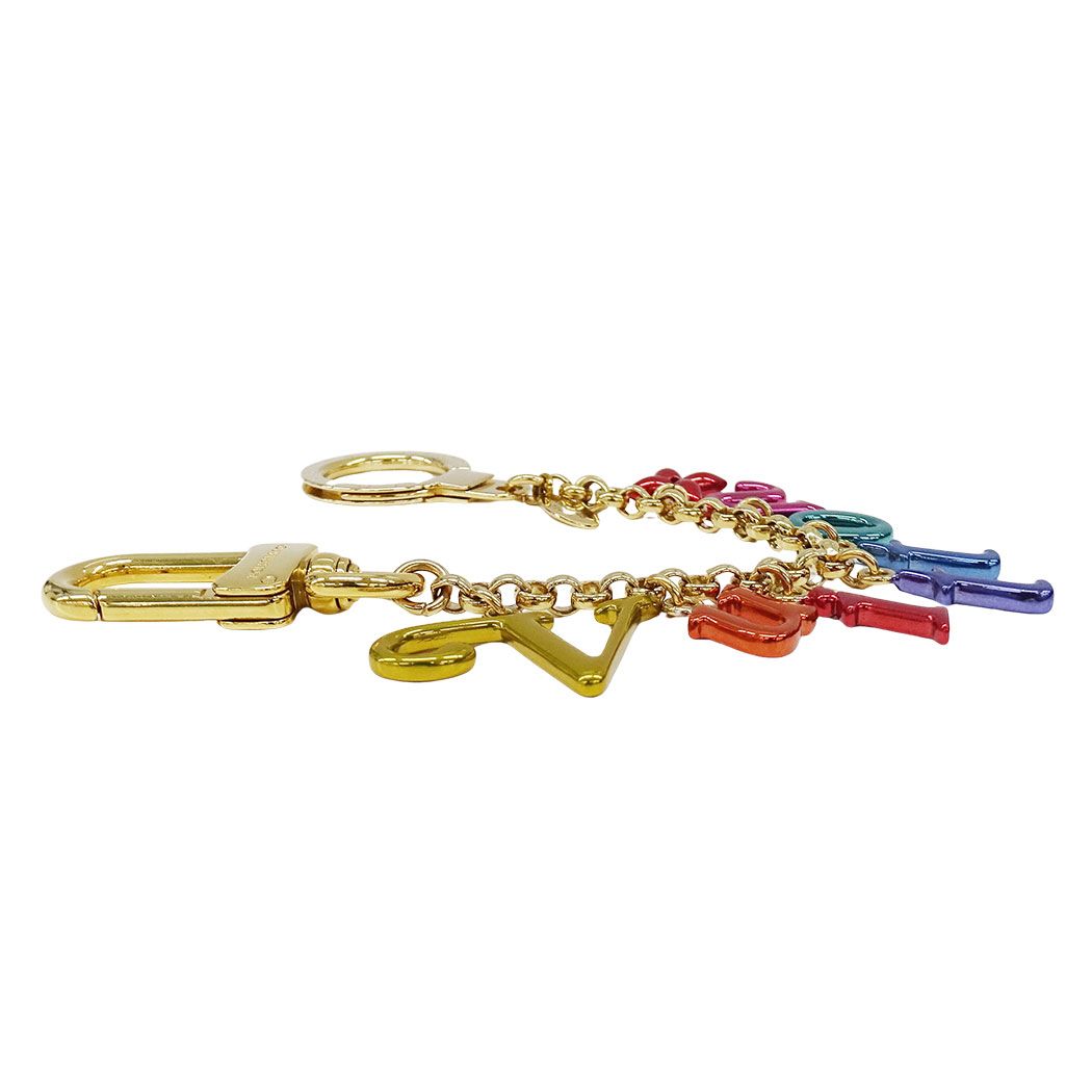 Louis Vuitton Key Holder Metal Porte Cles Chenne New Wave Multicolor Bag Charm — view 3