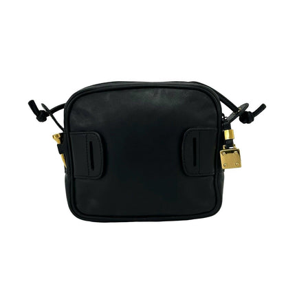 Loewe Vintage Anagram Logo Leather Mini Shoulder Bag Sacoch Pochette Black — view 3