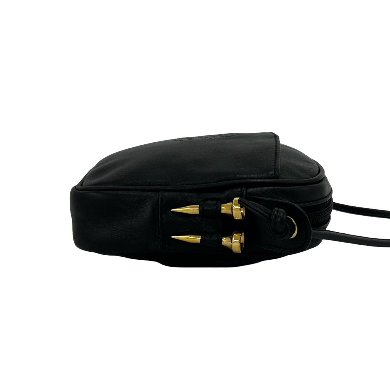 Loewe Vintage Anagram Logo Leather Mini Shoulder Bag Sacoch Pochette Black — view 6
