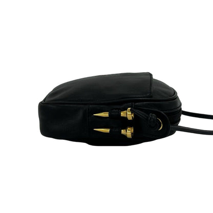 Loewe Vintage Anagram Logo Leather Mini Shoulder Bag Sacoch Pochette Black — view 6