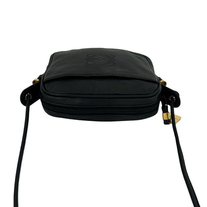Loewe Vintage Anagram Logo Leather Mini Shoulder Bag Sacoch Pochette Black — view 4