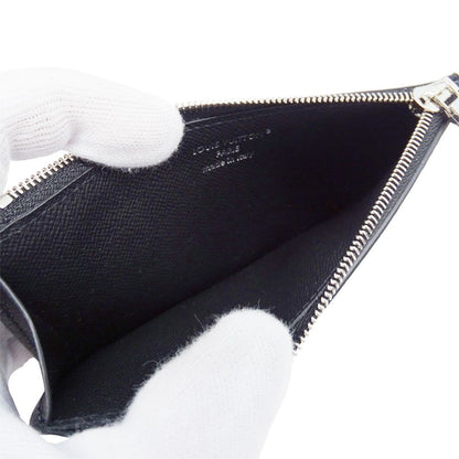 Louis Vuitton Card Case Taiga Monogram Eclipse Coin Holder Black Pocket Small — view 6