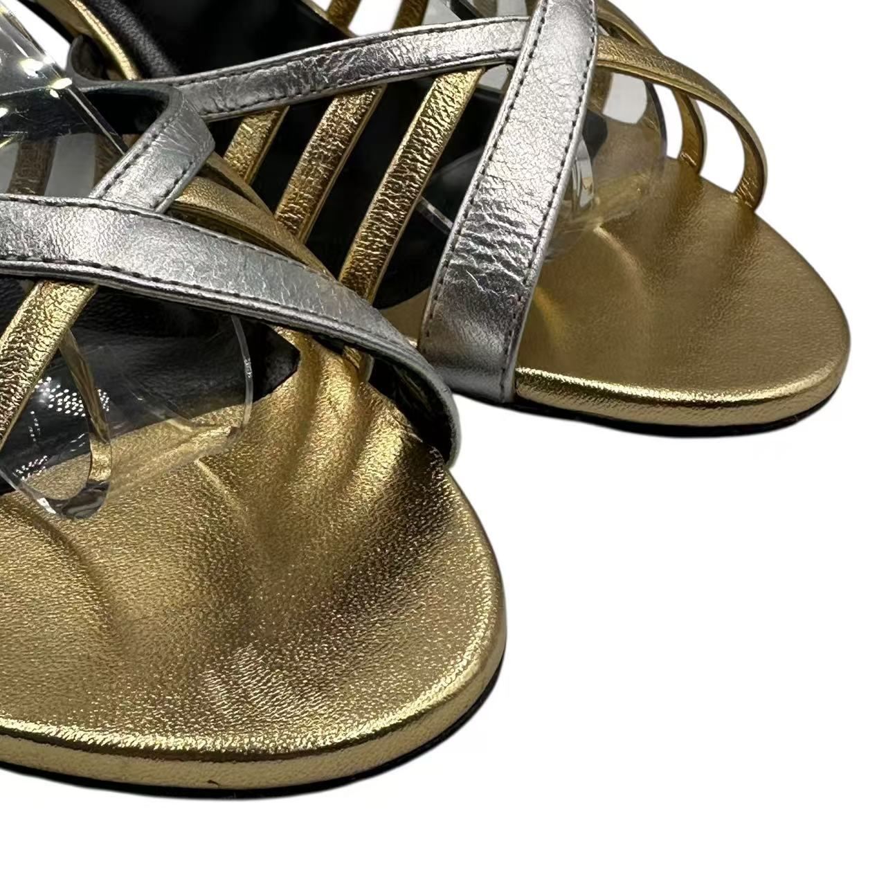 Celine Sandals Gold Silver — view 4