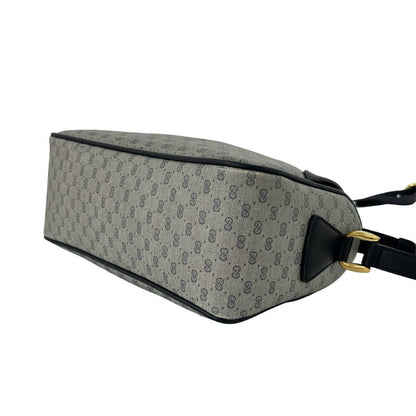 Gucci Vintage Micro GG Logo Leather Shoulder Bag Sacoch Pochette Navy — view 8