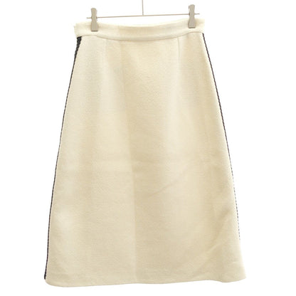 Gucci Interlocking Tweed Skirt Ivory 40 — view 2