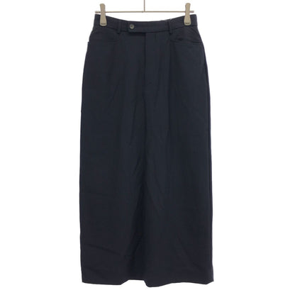 Gucci by Tom Ford Wool Long Skirt Navy 40
