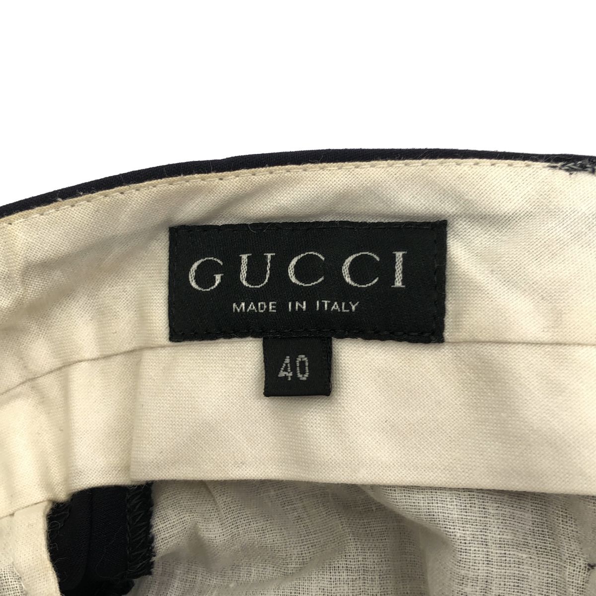 Gucci by Tom Ford Wool Long Skirt Navy 40 — view 3