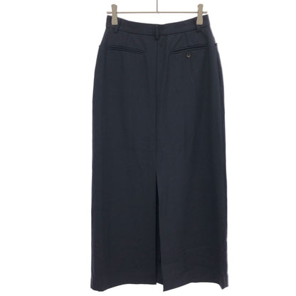 Gucci by Tom Ford Wool Long Skirt Navy 40 — view 2