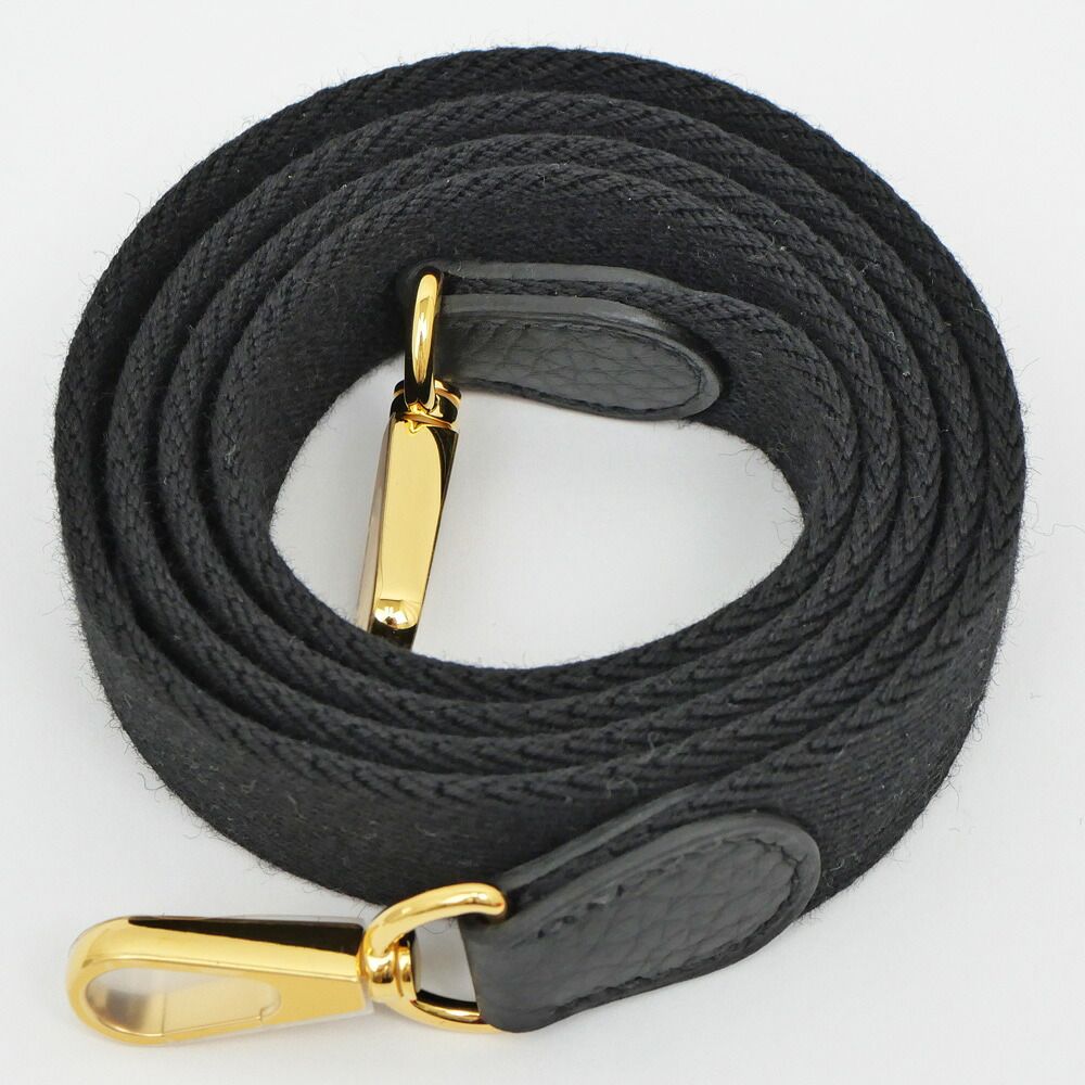 Hermes Evelyne TPM Black Gold Taurillon Clemence Leather Shoulder — view 8