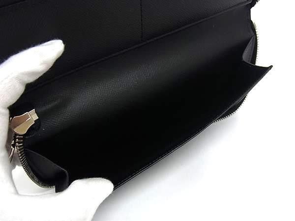 Louis Vuitton Wallet Epi Zippy Vertical Noir Leather Round Silver — view 4