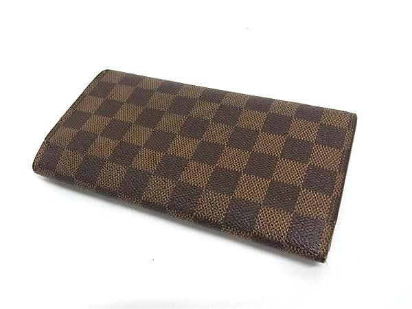 Louis Vuitton Wallet Damier Porto Tresor International Brown Leather — view 2