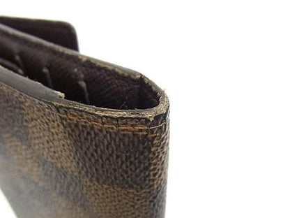Louis Vuitton Wallet Damier Porto Tresor International Brown Leather — view 8