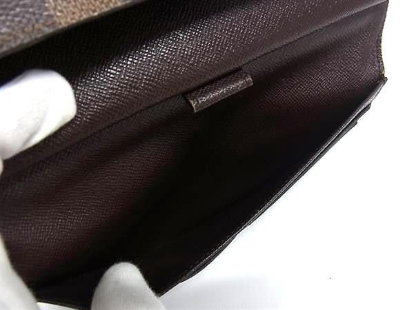 Louis Vuitton Wallet Damier Porto Tresor International Brown Leather — view 5