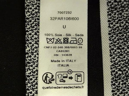 Dior Scarf Plastic Paris Mitzah White Black Silk 100% Ribbonscarf — view 4
