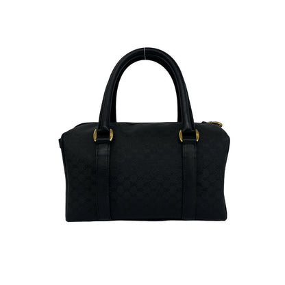 Gucci Bagged Vintage Micro GG Logo Leather Mini Boston Bag Black — view 3
