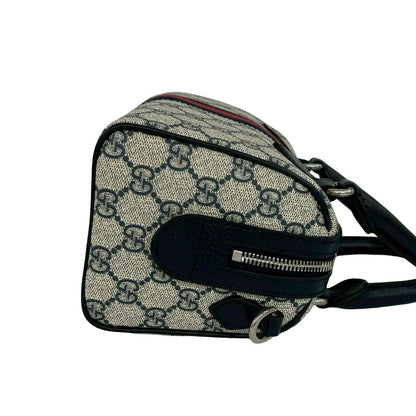 Gucci Ondia Sherry Line GG Logo Leather 2-Way Shoulder Bag Navy — view 6