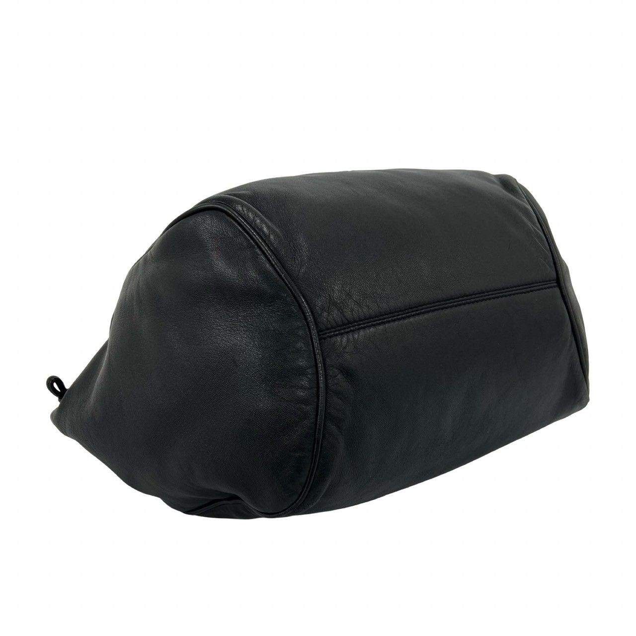 Loewe Anagram Logo Leather Drawstring Shoulder Bag Tote Black — view 7