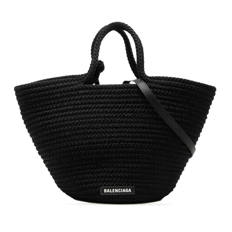 Balenciaga Ibiza 2-Way Shoulder Bag Black Nylon