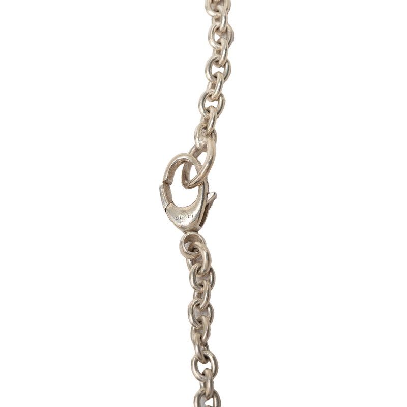 Gucci Interlocking G Chain Pendant Silver — view 5