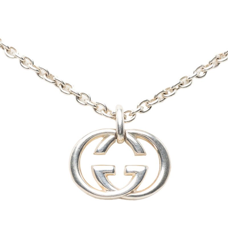 Gucci Interlocking G Chain Pendant Silver — view 2