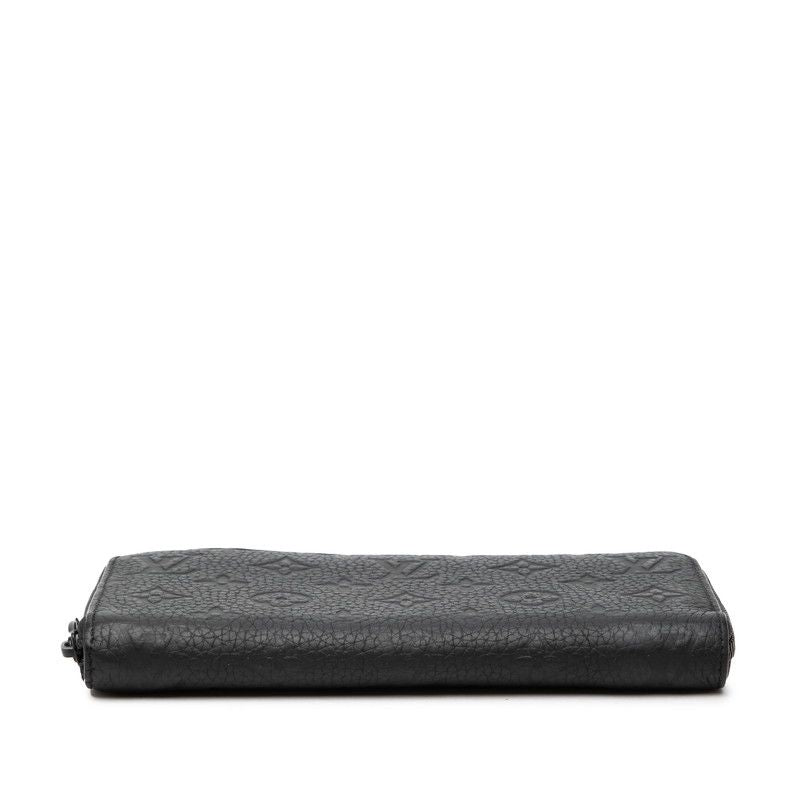 Louis Vuitton Monogram Taurillon Zippy Wallet Horizontal Black Leather — view 3