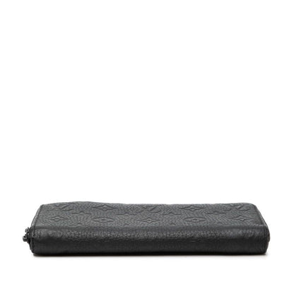 Louis Vuitton Monogram Taurillon Zippy Wallet Horizontal Black Leather — view 3