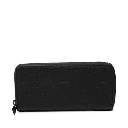 Louis Vuitton Monogram Taurillon Zippy Wallet Horizontal Black Leather