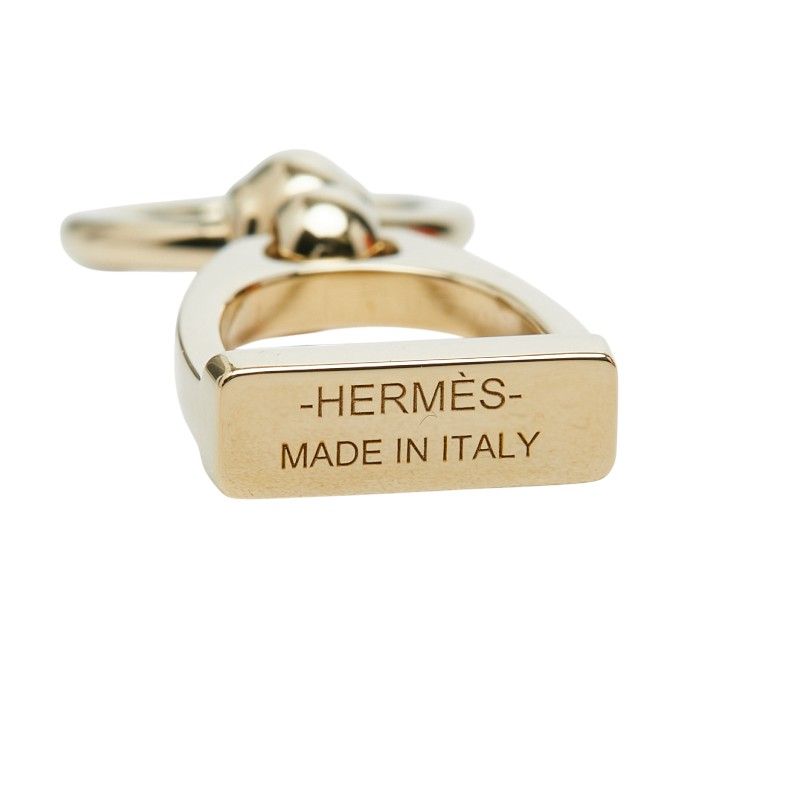 Hermes Etrier Scarf Ring Gold Plated — view 3